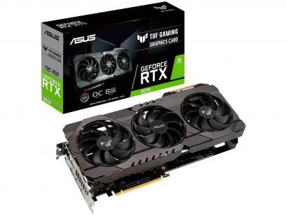 Placa de Vídeo Asus GeForce RTX 3070 8GB - GDDR6 256 bits TUF Gaming