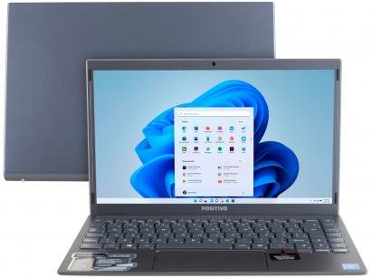 Notebook Positivo Motion Gray C4128E Intel Celeron - Dual-Core 4GB 128GB SSD 14,1" LED Windows 10