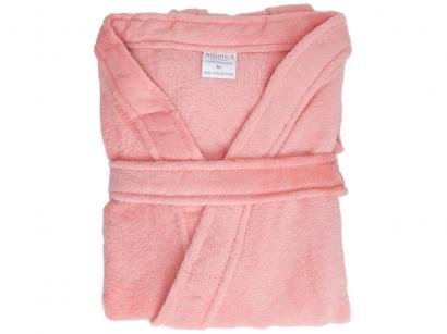 Roupão Atlântica Kimono de Microfibra Coral