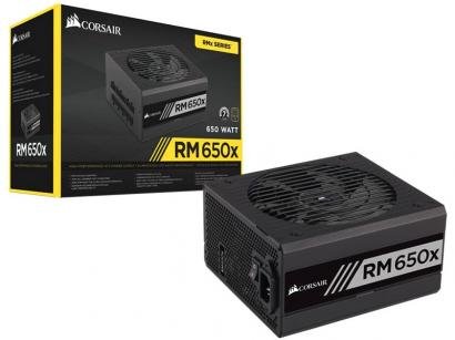 Fonte para PC 650W ATX Corsair RM650x com Cabo