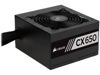 Fonte para PC 650W ATX Corsair CX650 com Cabo