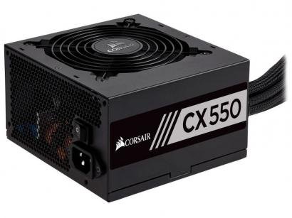 Fonte para PC 550W ATX Corsair CX550 com Cabo