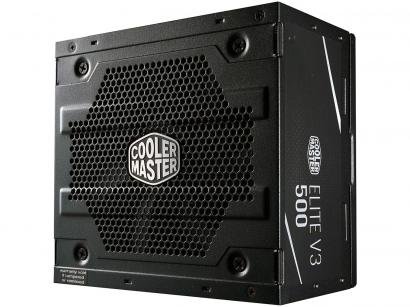 Fonte para PC 500W ATX Cooler Master ELITE V3 500 - com Cabo
