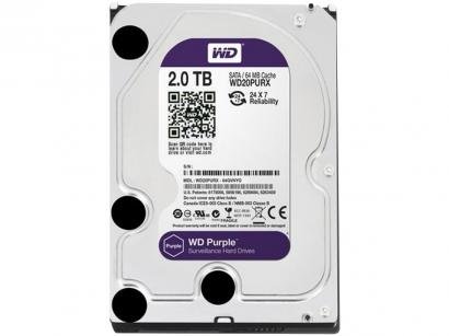 HD 2TB Western Digital Purple SATA III 7200RPM - WD20PURX