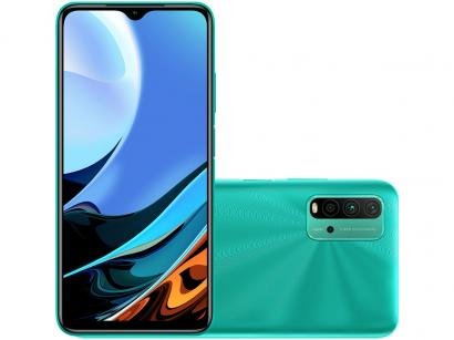Smartphone Xiaomi Redmi 9T 128GB Verde 4G+ - 4GB RAM 6,53" Câm. Quádrupla + Selfie 8MP