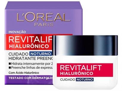 Creme Anti-idade LOréal Paris - Revitalift Hialurônico Noturno