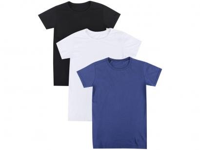 Kit 3 Camisetas Volare Básica Feminina