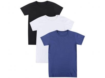 Kit 3 Camisetas Volare Básica Feminina