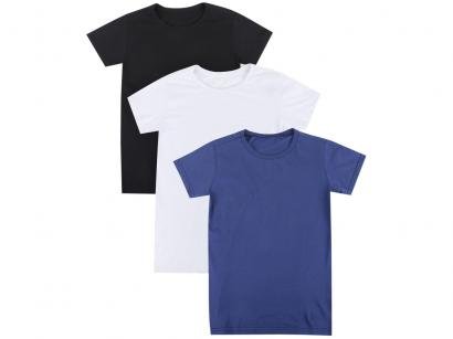 Kit 3 Camisetas Volare Básica Feminina