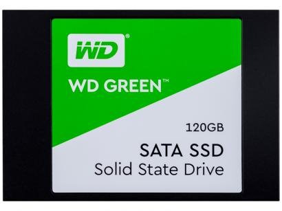 SSD 120GB Western Digital SATA 3.0 2,5" - Leitura 540MB/s e Gravação 300MB/s Green