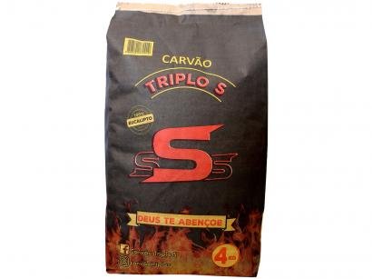 Carvão Vegetal Triplo S 100% Eucalipto 4kg