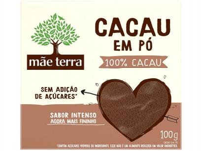 Cacau em Pó 100% Cacau Orgânico Mãe Terra 100g