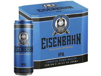 Cerveja Eisenbahn American IPA Lager - 6 Unidades 350ml