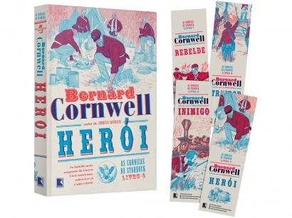 Livro Herói - As Crônicas de Starbuck Vol. 4 - Bernard Cornwell com Marcador de Página