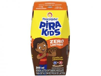 Bebida Láctea Piracanjuba Pirakids Zero Lactose - Chocolate 200ml
