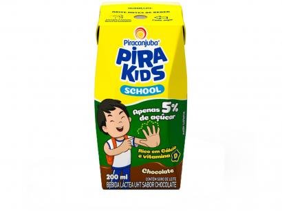 Bebida Láctea Piracanjuba Pirakids School - Chocolate 200ml