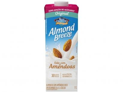 Bebida Vegetal de Amêndoas Almond Breeze - Original Zero Açúcar 1L