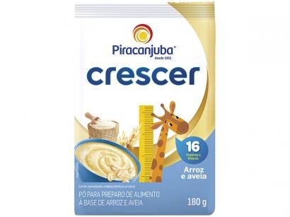 Cereal Matinal Infantil Integral Arroz e Aveia - Piracanjuba Crescer 180g