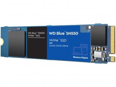 SSD 250GB Western Digital Blue NVMe M.2 2280 PCIe - 2,5" Leitura 2400MB/s e Gravação 1950MB/s SN550