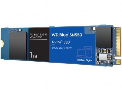 SSD 1TB Western Digital Blue NVMe M.2 2280 PCIe - 2,5" Leitura 2400MB/s e Gravação 1950MB/s SN550