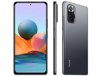 Smartphone Xiaomi Redmi Note 10 Pro 128GB Cinza - 4G+ 6GB RAM 6,67" Câm. Quádrupla + Selfie 16MP