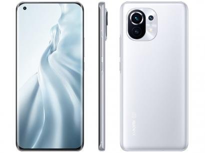 Smartphone Xiaomi Mi 11 256GB Branco 5G - 8GB RAM Tela 6,81" Câm. Tripla + Selfie 20MP