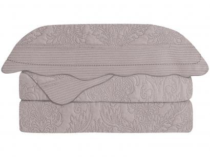 Colcha Queen Camesa 100% Poliéster 150 Fios - Antique Rose 3 Peças