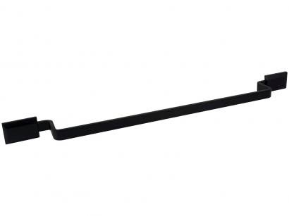 Porta-Toalha de Parede 59cm Preto Fosco - CB2030 Classic Black Ducon Metais