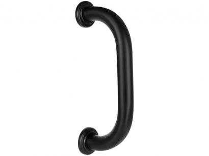 Barra de Apoio para Banheiro de Parede 30cm - Ducon Metais Classic Black CB2304