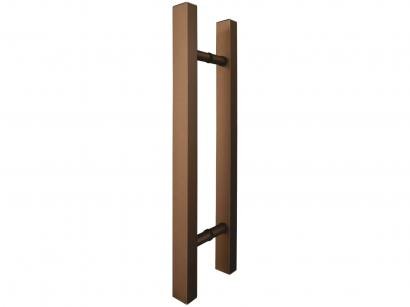 Puxador de Porta de Vidro e Madeira Ducon Metais - Classic CL3101 80cm Bronze
