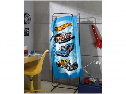 Toalha de Banho Infantil Döhler Veludo - 100% Algodão Hot Wheels