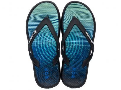 Chinelo Infantil Grendene Kids Masculino - Ipanema Go Skate Preto e Azul