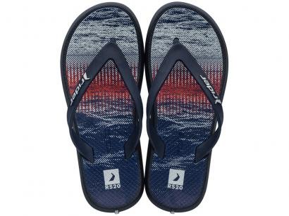 Chinelo Infantil Grendene Kids Masculino - Ipanema Go Skate Azul e Vermelho