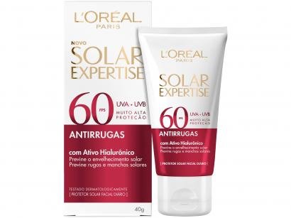 Protetor Solar LOréal Paris Solar - Expertise Facial Antirrugas FPS 60