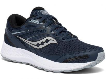 Tênis Saucony Cohesion 13 Masculino Azul e Prata