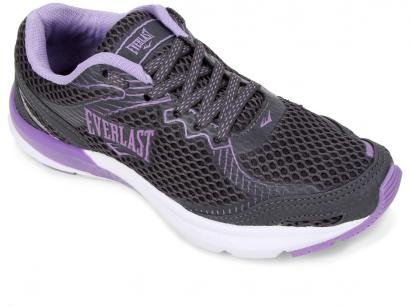 Tênis Everlast Kromus Feminino Cinza e Roxo