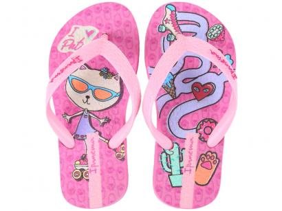 Chinelo Infantil Grendene Kids Ipanema - Feminino Go Skate Rosa