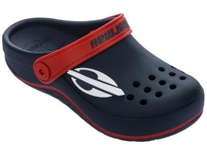 Babuche Mormaii Infantil Masculino Azul e Vermelho