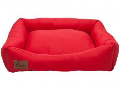 Cama para Cachorro e Gato M Bpets Retangular - Vermelha