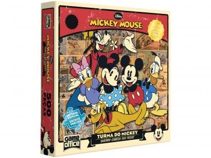 Quebra-cabeça 500 Peças Mickey Mouse - Game Office A Turma do Mickey Toyster