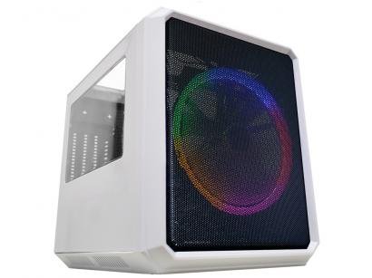 Gabinete Gamer k-mex Microcraft IV CG-04RC - RGB 1 FAN Branco