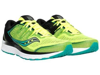 Tênis Saucony Guide Iso 2 Masculino Verde e Preto
