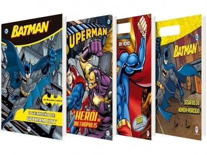 Kit Livros Superman + Super-homem em Ação! - Batman + Batman O Guardião de Gotham City