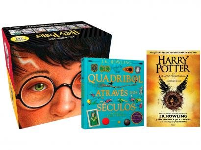Kit Livros Harry Potter + Box Ed. Comemorativa - 20 Anos J. K. Rowling