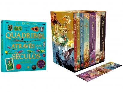 Kit Livros Box Harry Potter + Livro - Quadribol Através dos Séculos J. K. Rowling