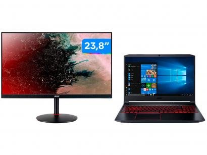 Notebook Gamer Acer Nitro 5 Intel Core i5 16GB - 512GB SSD NVIDIA GTX1650ti 4GB + Monitor Gamer