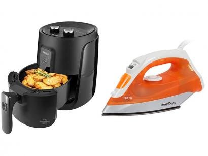 Fritadeira Elétrica sem Óleo/Air Fryer Philco - PFR15P 4L + Ferro de Passar a Vapor e a Seco FB178