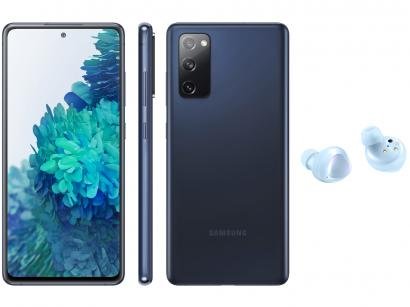 Smartphone Samsung Galaxy S20 FE 256GB Cloud Navy - 8GB RAM + Fone de Ouvido Bluetooth Galaxy Buds+