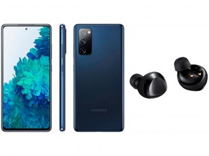 Smartphone Samsung Galaxy S20 FE 256GB Cloud Navy - 8GB RAM + Fone de Ouvido Bluetooth Galaxy Buds+