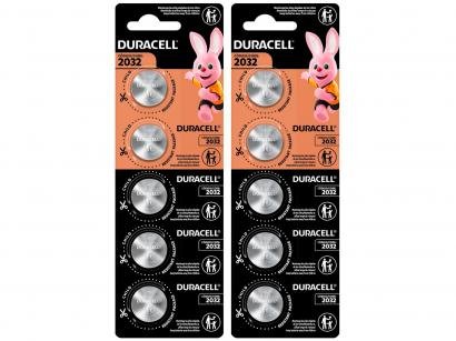 Kit com 10 Unidades de Pilha Moeda Duracell CR2032